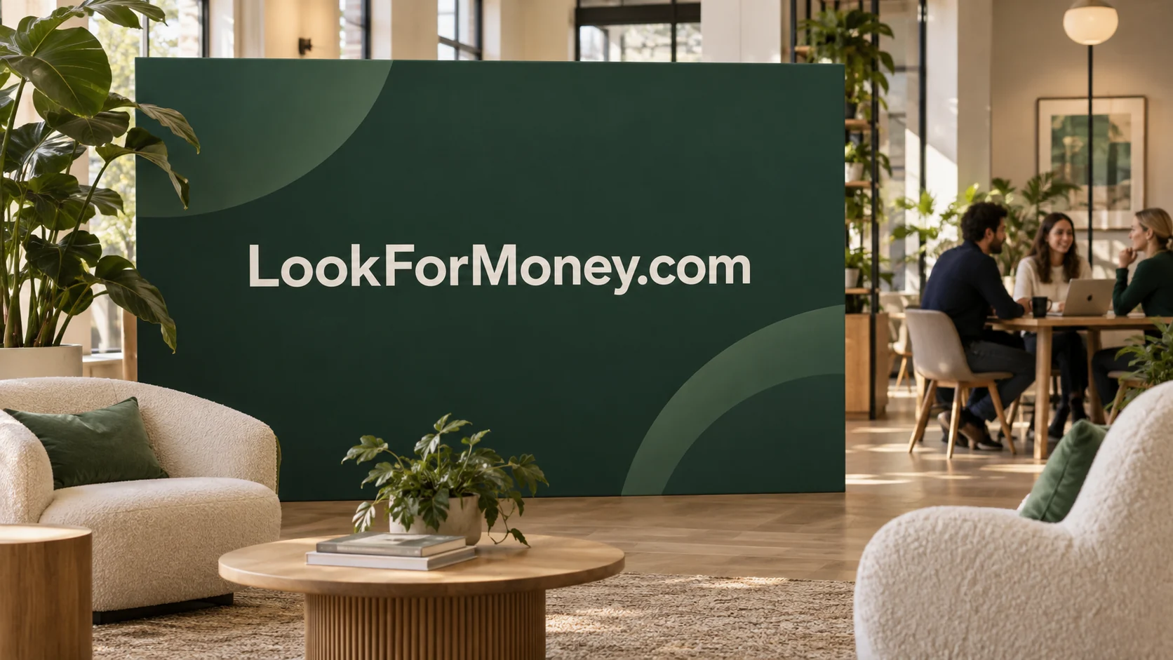 Illustrative advertising for a earning opportunities concept.