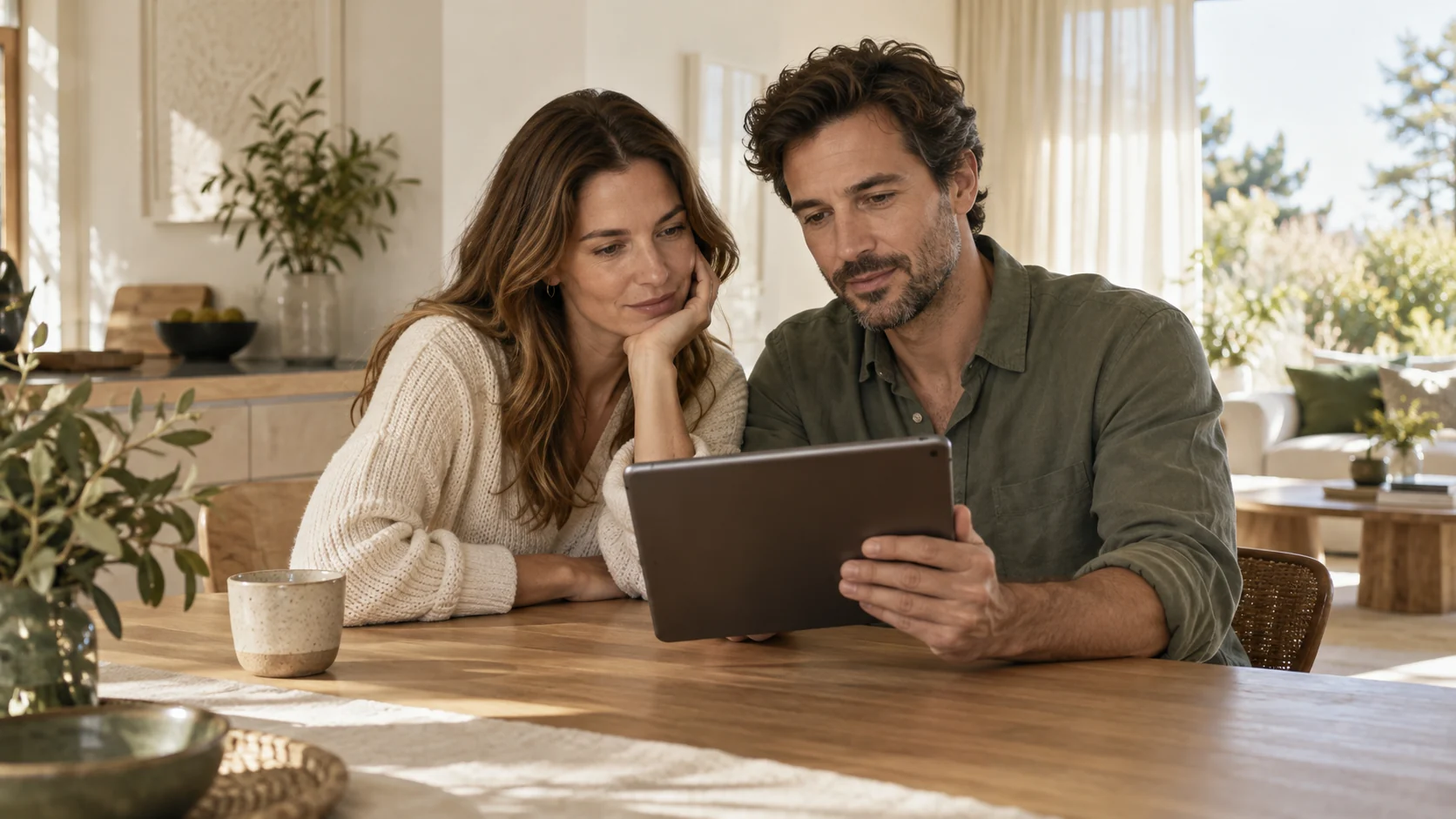 Fictional adults illustrating a possible use of LookForMoney.com in financial comparison.