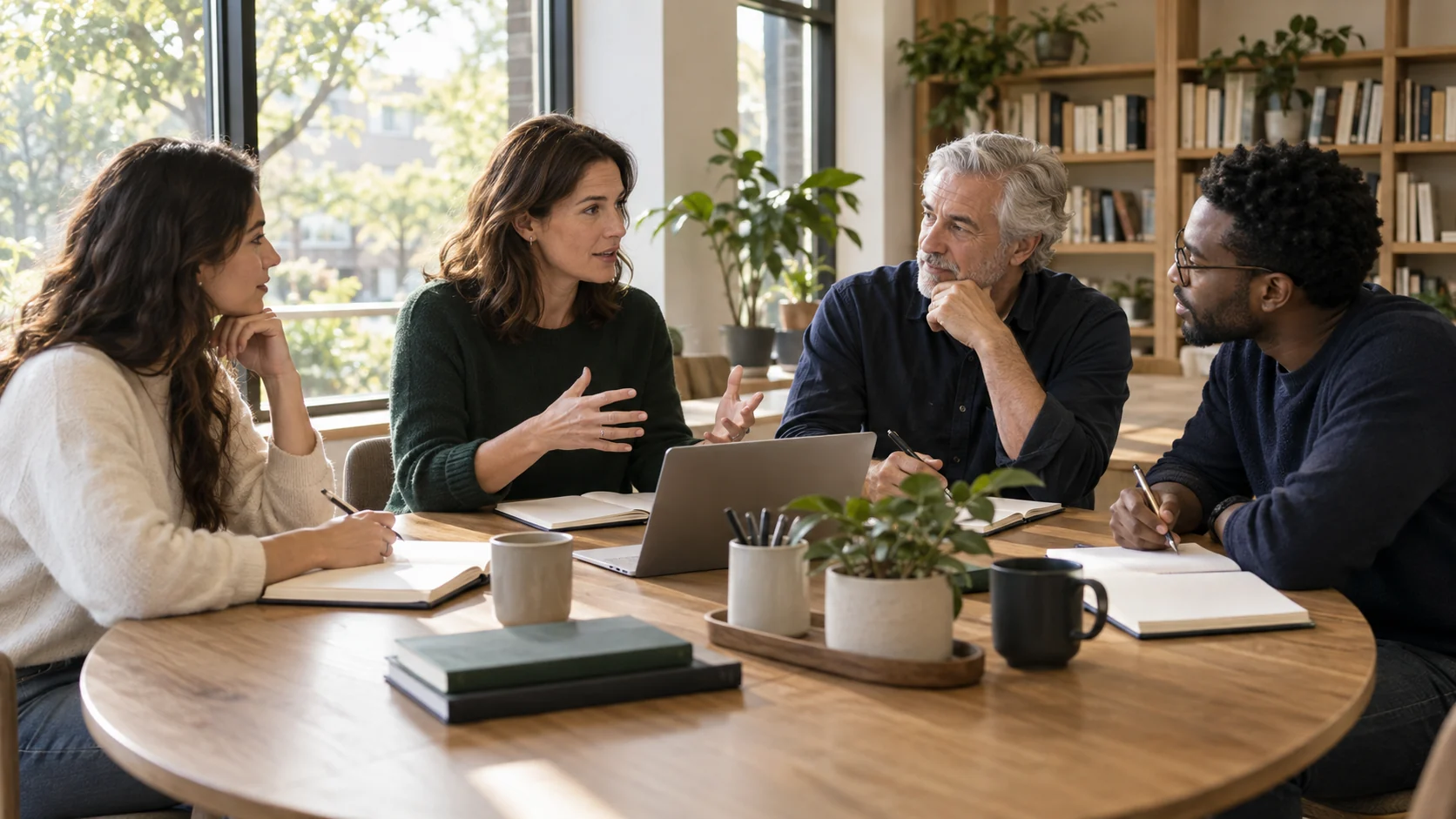 Fictional adults illustrating a possible use of LookForMoney.com in financial education.
