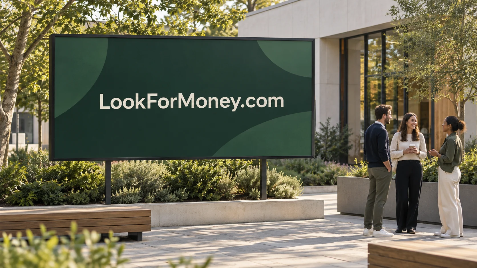 Illustrative advertising for a fundraising concept.